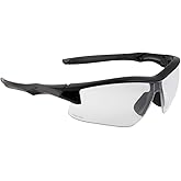 Howard Leight by Honeywell Uvex Acadia Shooting Glasses with Uvextreme Plus Anti-Fog Lens Coating, Clear Lens (R-02214)