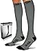 SB SOX Lite Compression Socks for Men & Women (15-20mmHg) – Best Compression Socks for Travel, Sports, and Daily Wear - XXL Sizes too! (Gray/Black, L/XL)