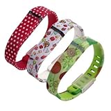 bayite Replacement Wrist Band for Fitbit Flex with Secure Fasteners Sleeve and Metal Clasps Small Pack of 3