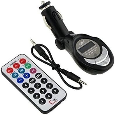 Romote Black SD/MMC/USB/MP3 Wireless in Car FM Transmitter with Remote