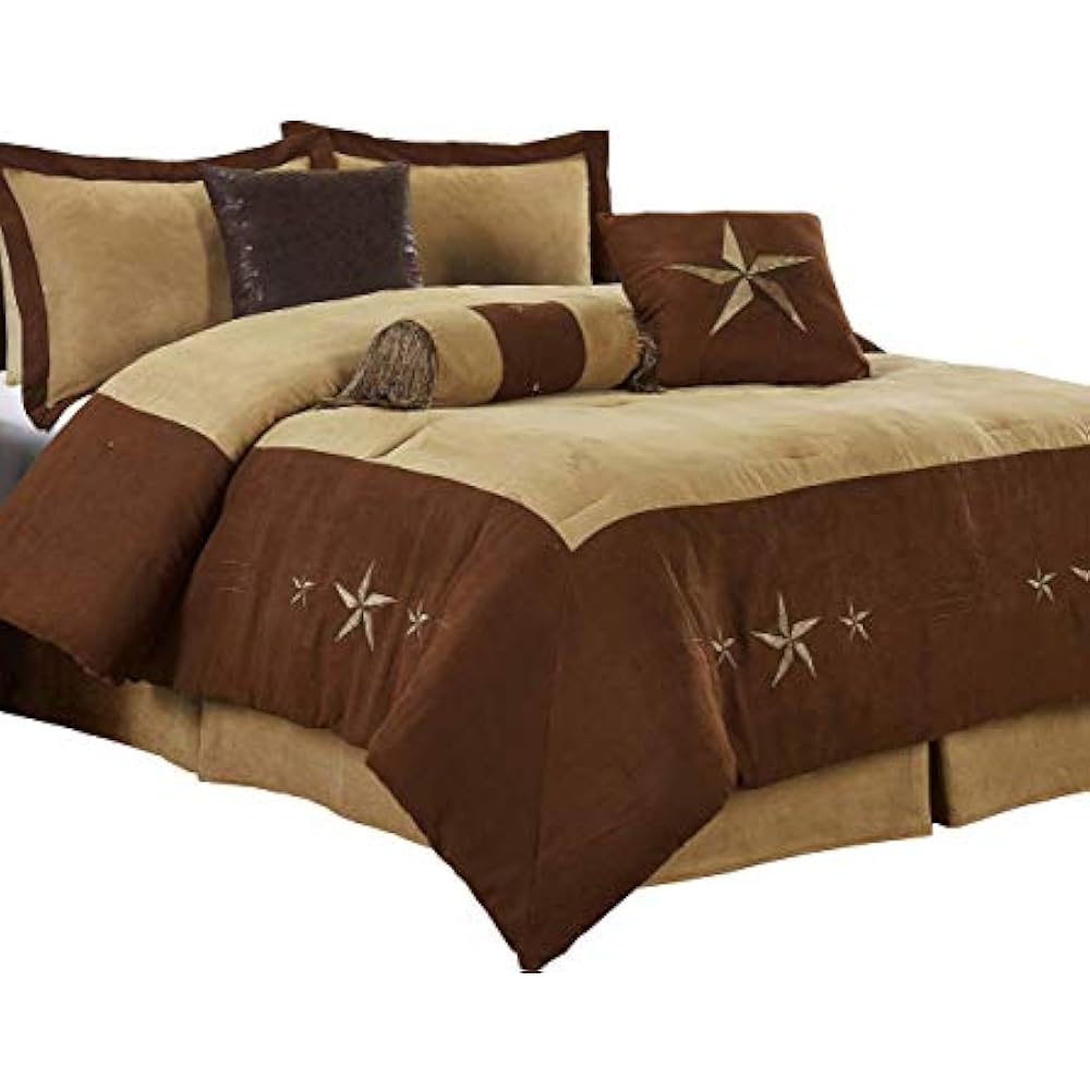 Comforter Sets Winslow 7 Pieces Western Star Embroidery Design