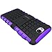 LG X Charge Case, LG Fiesta 2 LTE Phone Case, LG Fiesta LTE Case, LG X Power 2 (2017) Case, OEAGO [Shockproof] [Impact Protection] Tough Rugged Dual Layer Protective Case with Kickstand - Purple