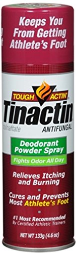 Tinactin Antifungal Deodorant Powder Spray 4.60 oz (Pack of 6)