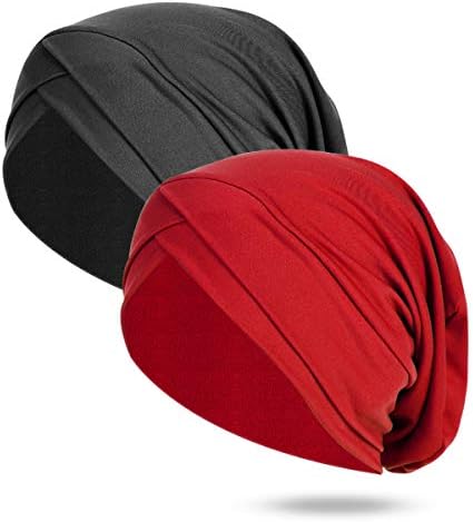 Women Beanie Hat - Chemo Hats for Women, Beanie Cap for Women Head Scarf Super Soft Slouchy Turban Headwear Head Wraps, Sleep Caps for Cancer, Chemo