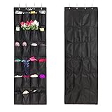 Shoe Organizer Over the Door 24 -Pocket Hanging Shoe Rack Door Shelf Hanger Holder Storage Bag