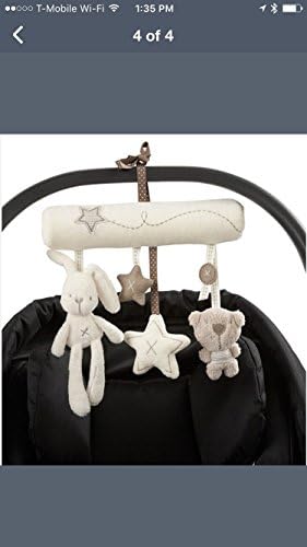 Infant Newborn Baby Pram Bed Bells Soft Hanging Toys Animal Handbells Rattles