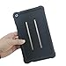 MingShore for Huawei MediaPad T3 8 Tablet Silicone Rubber Rear Bumper KOB-L09 KOB-W09 Kids Friendly Handstrap Soft Rugged Case Black