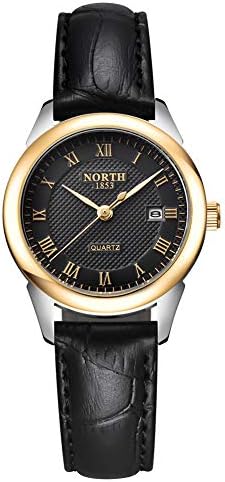 Womens Leather Watch,Fashion Casual Gold Watches for Women,Waterproof Quartz Ladies Brown Wrist Watch …