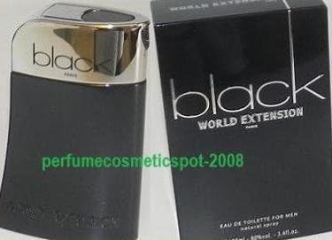 World Extension Black Cologne By Viviane Vendelle 3.4 Oz Cologne Spray For Men by Viviane Vendelle