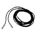 ZYG Punk Gothic Black Velvet PU Leather Chain Necklace Stretch Tattoo Choker Elastic Tassel Necklaces,Black