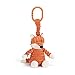 Jellycat Cordy Roy Baby Fox Jitter Stroller Toy, 7 inches