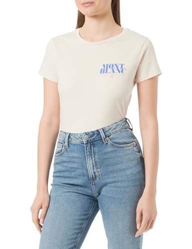 Republic Of California Damen Worepczts062 T-Shirt, Natur, M