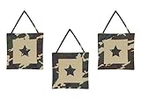 Sweet Jojo Designs Wall Hanging - Green Camo Army Military Camouflage