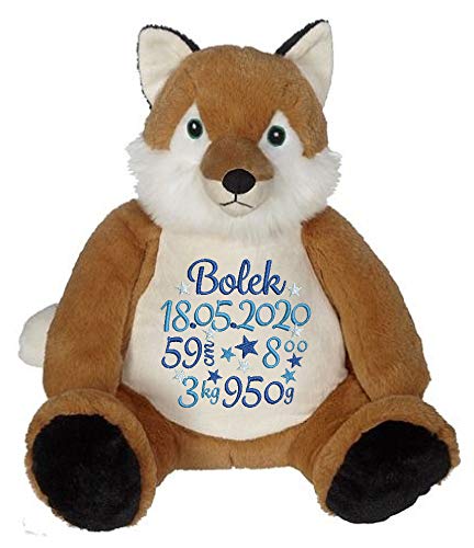 Peluche Renard Personnalise Brode Du Prenom De Bebe Jeux Et Jouets Produits Handmade Cmfantillas Org
