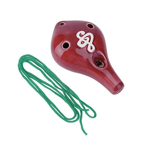Classic Mini 6 Holes Ocarina Color Musical Instrument Glaze Ceramic Flute