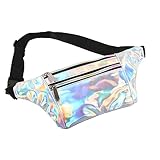 Holographic Fanny Pack for Women Men, Water