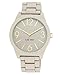 Nine West Women's NW/1678NTNT Rubberized Gray Watch with Link Bracelet