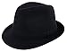 Lullaby Mens Womens Short Brim Manhattan Gangster Trilby Fedora Hat Black