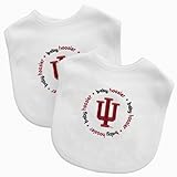 Baby Fanatic Team Color Bibs, University of Indiana, 2-Count