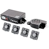 M-Tech CP7B Parkeerhulp met 4 Sensoren en Luidspreker - Zwart