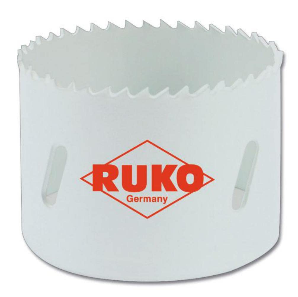 Ruko HSSE-Co 8 Bi-Metal Hole Saw with Fine Toothing, White Finish, 50.0 mm Diameter, R126050