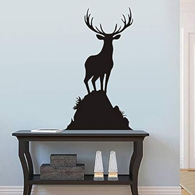 Flywalld Buck Wall Decal Animal Living Room Wall Sticker Vinyl