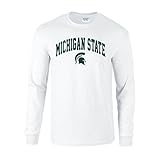 Michigan State Spartans Long Sleeve Tshirt White