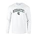 Michigan State Spartans Long Sleeve Tshirt White