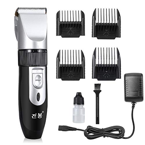 Eterbiz Cordless Hair Clippers, 8 in 1 Titanium Ceramic Blade Hair Cutting Kit Machine Rechargeable, Professional Beard Trimmer for men, Low Noise Hair Trimmer with 4 Limited Comb