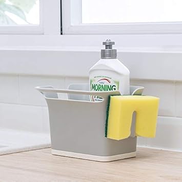 Tomister Spulbecken Organizer Kuchen Utensilienhalter Schwammhalter Spule Halter Korb Ordnungshelfer Kuche Badezimmer Organizer 17 6x14 5x12 8 Cm Amazon De Kuche Haushalt