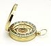 Antique Flip-Open Gold Plated noctilucent Pocket Compass