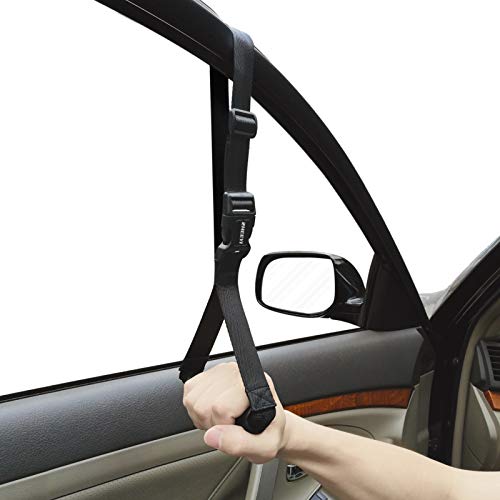 ZHEEYI Automotive Standing Aid Safety Grab Handle Adjustable Vehicle Support Strap Portable Nylon Car Assist Device Grip Handle for Elderly, Disability