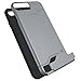 CoverON [SecureCard Series] Fit iPhone 8 Plus Case with Card Holder, iPhone 7 Plus Case, Protective Hybrid Cover with Card Slot and Kickstand for Apple iPhone 8 Plus/iPhone 7 Plus - Gunmetal Grey