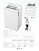 ideal. 2445 High Security Super Micro Cut Deskside Paper Shredder, Continuous Operation, 5-7 Sheet, 9 Gal. Bin, 1/2 HP Motor, P-7 Security Level
