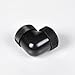 Barrow 12mm Multi-Link to Multi-Link Fitting, 90° Rotary (for Use with Barrow Rigid Tubing Only), Black, 4-Pack