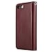 iPhone 8 Plus Case,iPhone 7 Plus Case, Pandawell PU Leather 9 Card Slot Wallet Folio Case with Detachable Magnetic Hard Case for Apple iPhone 8 Plus/iPhone 7 Plus - Brown