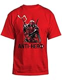 Deadpool Anti-Hero Mens Red T-shirt L