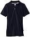 Lee Uniforms Girls' Big Short Sleeve Stretch Pique Polo, Navy, Large(10/12)