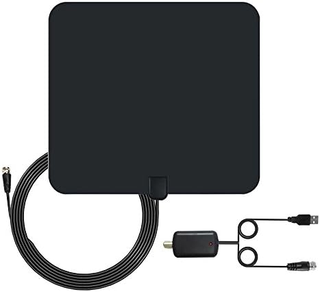 50 Mile HDTV Antenna 1080P Digital Antenna, Upgraded Version USB Powered Amplified HDTV Antenna with Detachable Amplifier Signal Booster, Indoor Digital HD Antenna with 16 Feet Cable