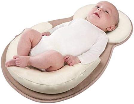 Sanling Baby Cotton Safe Sleep Pad Mat Positioner Pillow Anti Roll Sleeping Nest