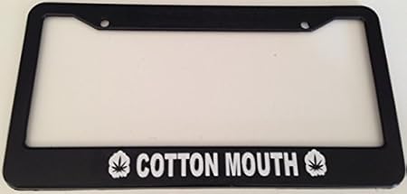 Amazon 面白い コットン口 自動車ブラックライセンスプレートフレーム 4スタイル ナンバーカバー ホルダー 車 バイク