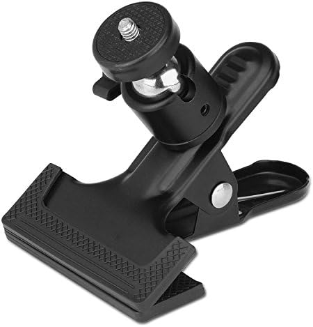 Lonker 1/4"Ball head clip clamp bracket for Camera/flash/light Stand