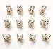 12 Mini Dalmatian Dog Figures. Small Toy Puppies.