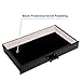 SONGMICS Makeup Organizer 4 Drawers Cosmetic Storage Display with 15 Top Compartments 2 Pieces Set Black UJMU04B