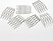 Olinisupply Metal Hair Combs (Small - 15 pcs, Silver)