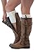 Modern Boho Classic Cuffs Boot Toppers 2 Button Knit (Ivory)