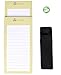 HOLDM Strong Refrigerator Magnetic Memo Notepads for To Do List, with Bonus Leather Pen Holder and Fridge Magnet (2 pads+1 pen holder +1 magnet