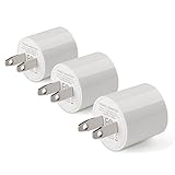 USB Wall Charger,SKONYON 1A/5V 5W Universal Rapid Portable USB Travel Wall Charger Adapter for iPhone iPod iPad Samsung Htc Nexus Nokia (3 pack White)