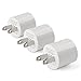 USB Wall Charger, Universal Rapid Portable USB Travel Wall Charger Adapter for iPhone iPod iPad Samsung Htc Nexus Nokia (3 pack White)