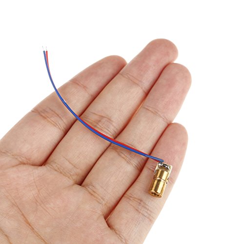 Waterwood Mini Laser Dot Diode Module Head Wl Red 650Nm 6Mm 5V 5Mw(Gold) - Thumbnail 2